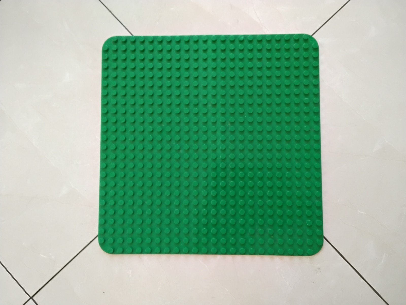 Groene Duplo Grondplaat - Perfect voor Bouwplezier!, Ophalen of Verzenden, Gebruikt, Grondplaat, Duplo