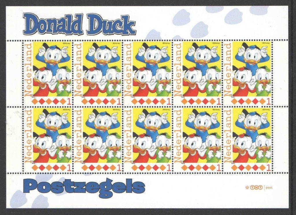 Postzegels Donald Duck, Ontdek Duckstad: Vel 34, Ophalen of Verzenden, T/m 1940, Postfris