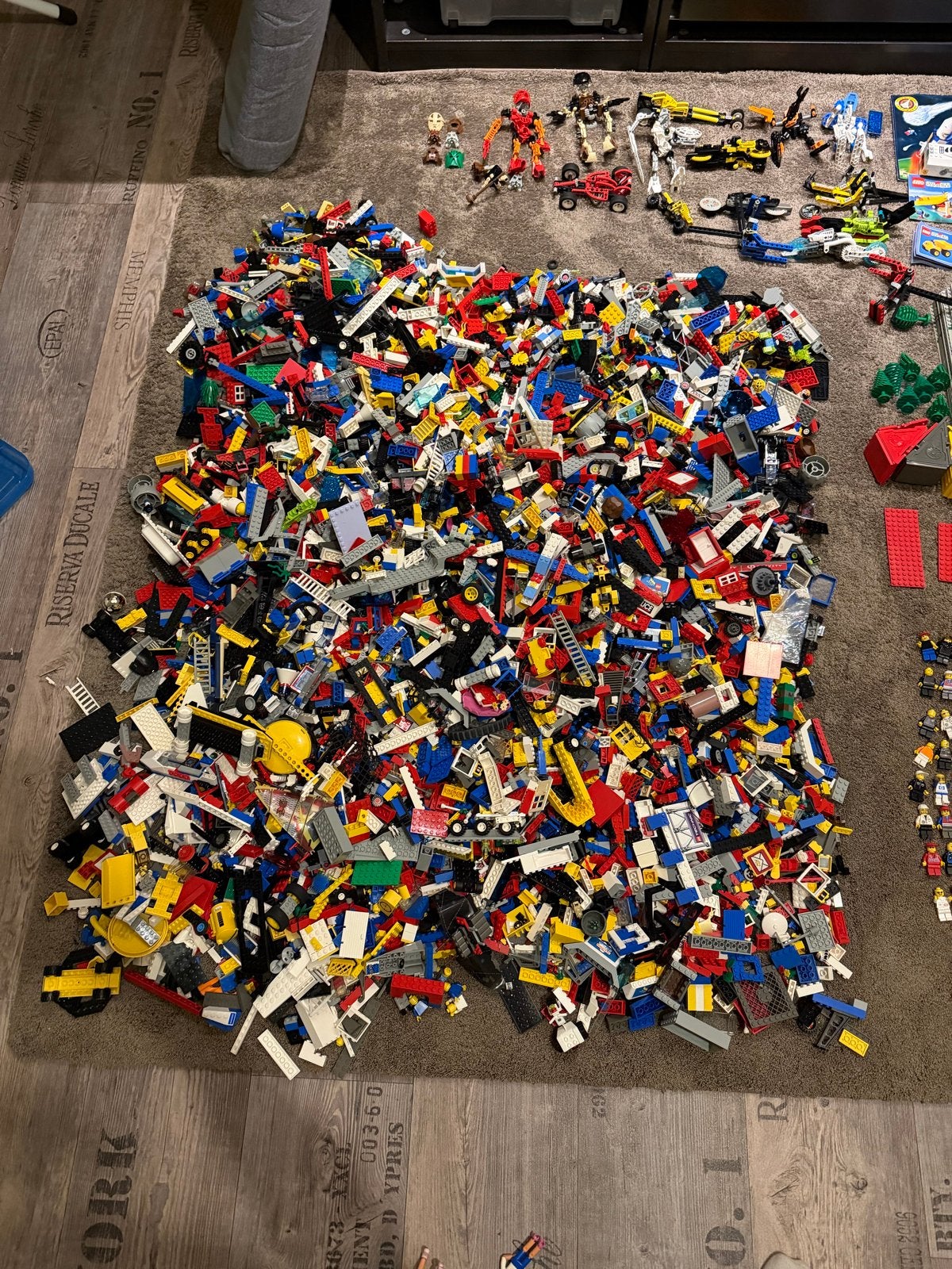 Grote partij diverse Lego bouwstenen en onderdelen, Ophalen, Inclusief minifiguren, Gebruikt, Lego