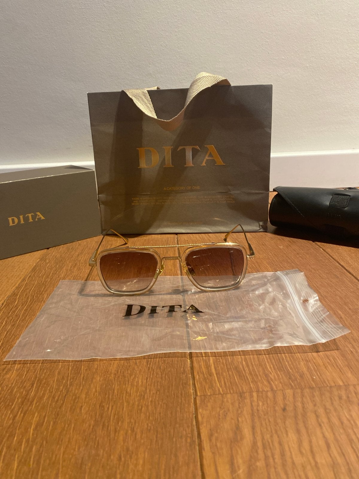 Dita Flight 006 zonnebril inclusief tasje, Sieraden, Tassen en Uiterlijk, Zonnebrillen en Brillen | Heren, Overige merken, Zonnebril