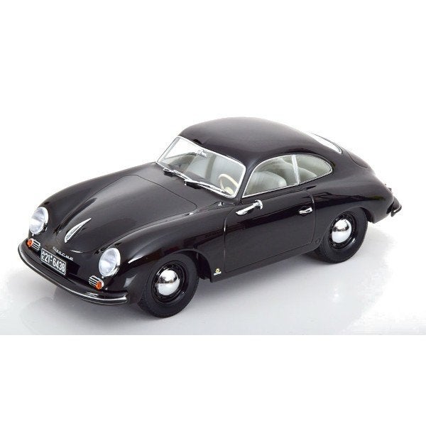 Porsche 356 Coupe 1954 Zwart Modelauto 1/18 Norev 187451, Auto, Norev, Ophalen of Verzenden, Norev