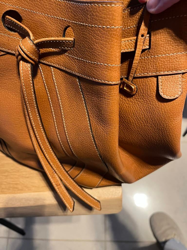 Mooie Delvaux tas, Sieraden, Tassen en Uiterlijk, Tassen | Damestassen, Ophalen of Verzenden, Gebruikt, Bruin, Handtas