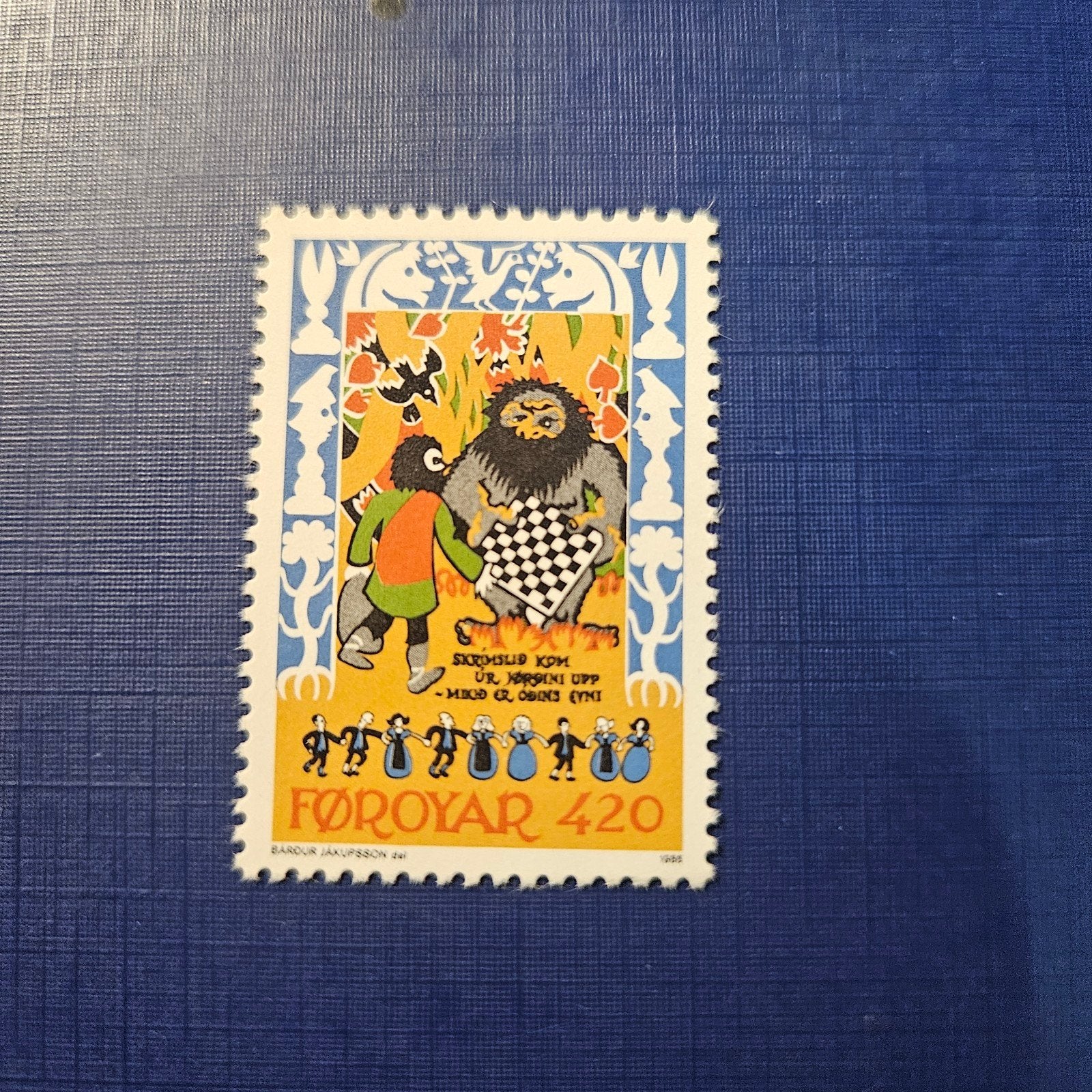 Denemarken Faeröer nr 131 pf, Ophalen of Verzenden, Denemarken, Postfris