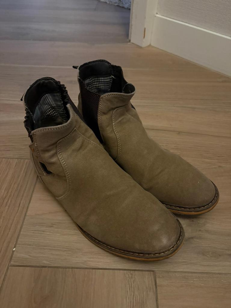 Bruine heren boots maat 44, Bruin, Boots, Ophalen of Verzenden, Gedragen