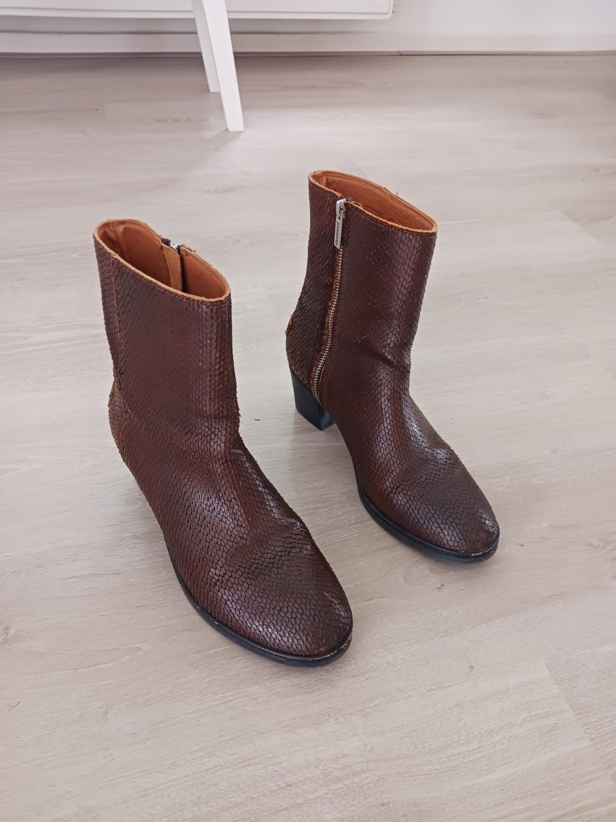Enkel laarzen, Lage of Enkellaarzen, Ophalen of Verzenden, Zo goed als nieuw, Bruin