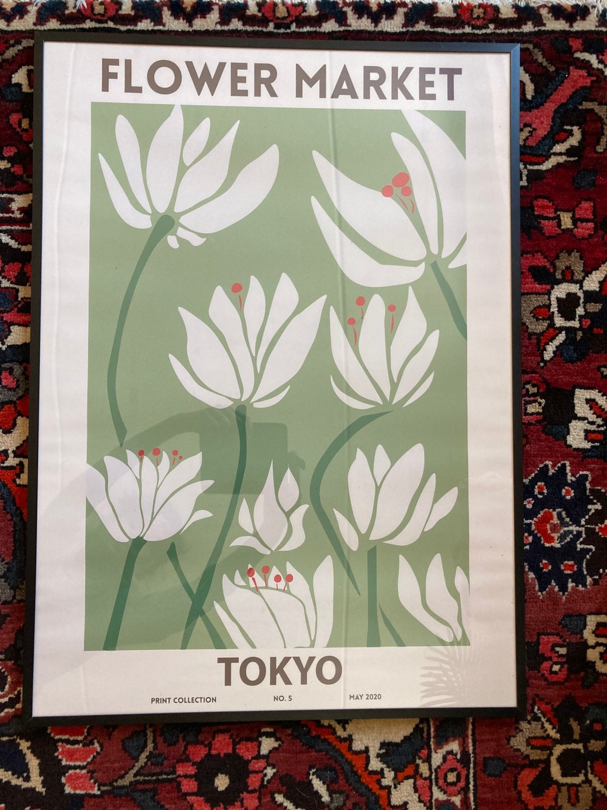Anna nina Flower Market Tokyo poster ingelijst nieuw, Ophalen of Verzenden