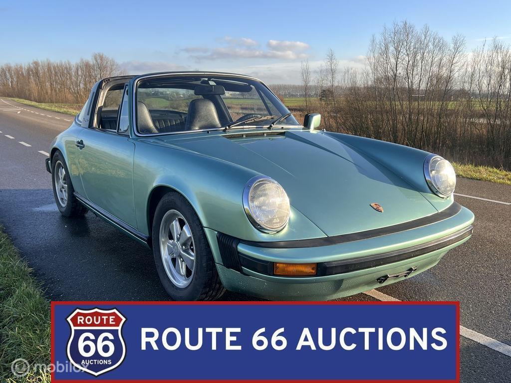 Porsche 911 S Targa | 1976 | Route 66 Auctions, Auto's, Overige carrosserieën, Zwart, Bedrijf, Porsche