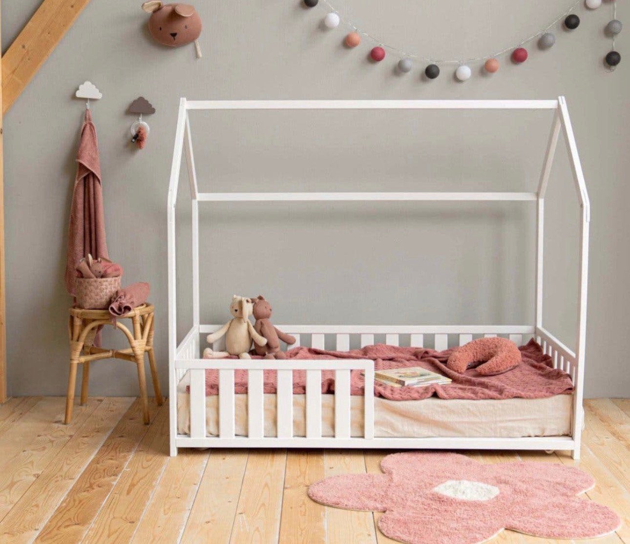 Prenetal junior sjors bed white, Ophalen, Zo goed als nieuw, 160 tot 180 cm, 70 tot 85 cm