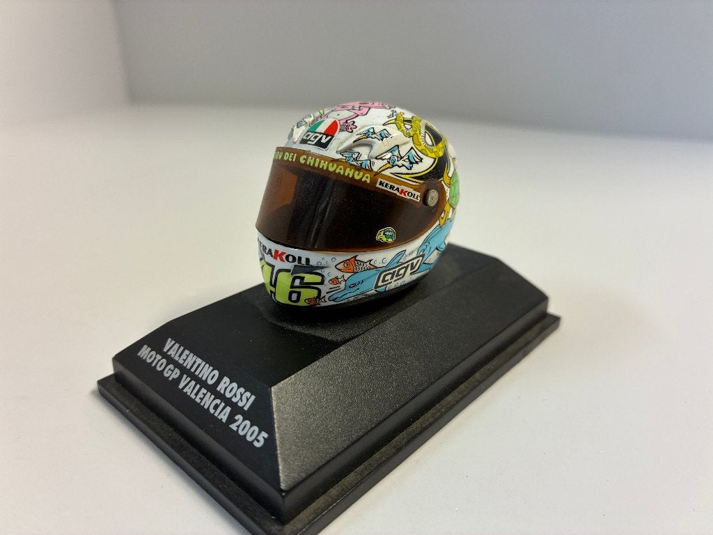 79728: Helm - MotoGP - Valentini Rossi - Valencia GP '05 1:8, Gebruikt, Charlottenburger Allee 49, 52068 Aachen – Germany, Overige typen