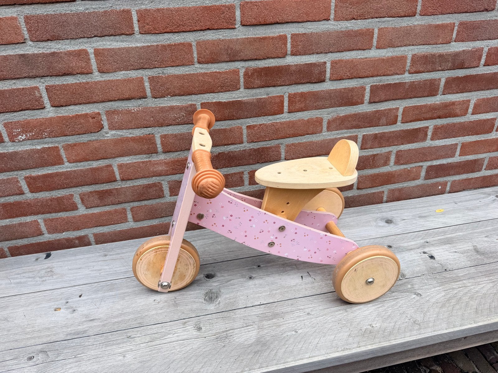 Little Dutch driewieler loopfiets roze, Kinderen en Baby's, Speelgoed | Buiten | Voertuigen en Loopfietsen, Ophalen, Gebruikt