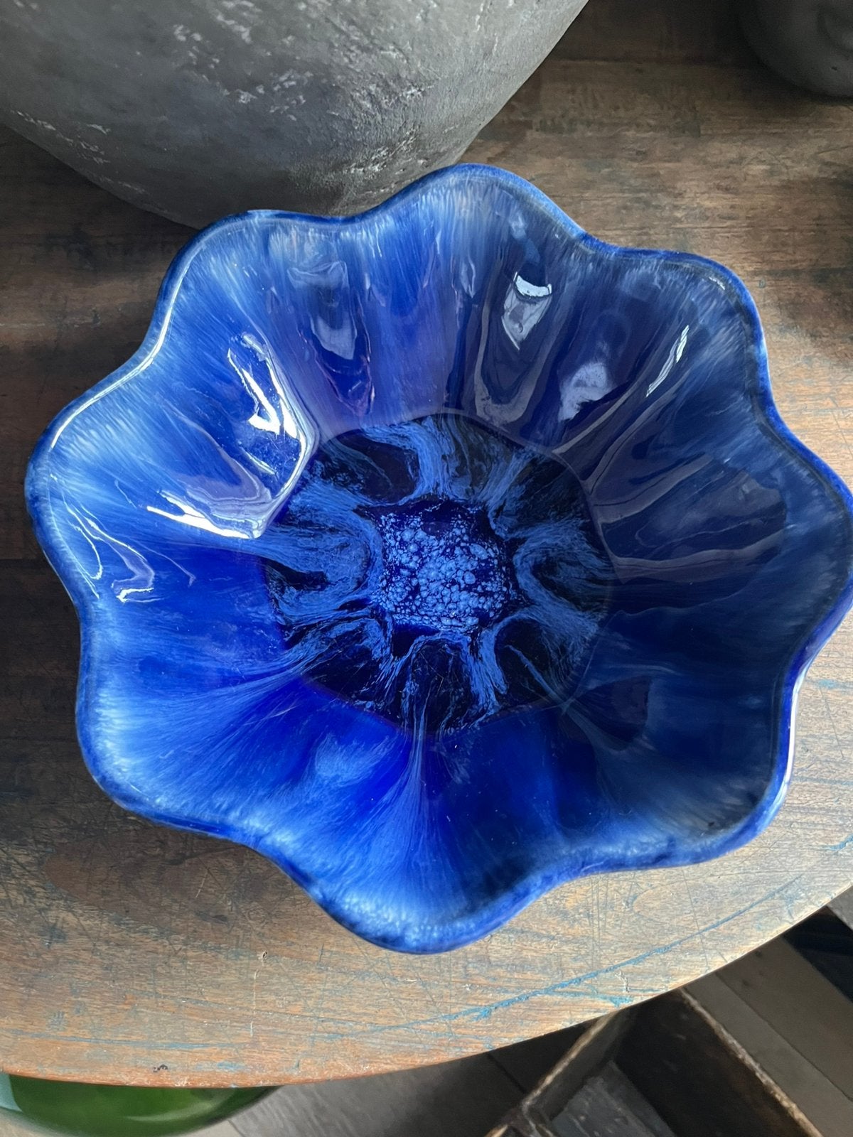 Vintage Blue Mountain aardewerk fruitschaal, Ophalen of Verzenden