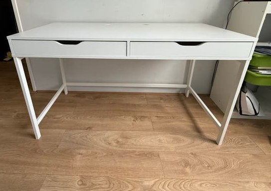 Ikea Alex Wit bureau met lades, zo goed als nieuw, Ophalen, Met lades, Spaanplaat of MDF, Zo goed als nieuw