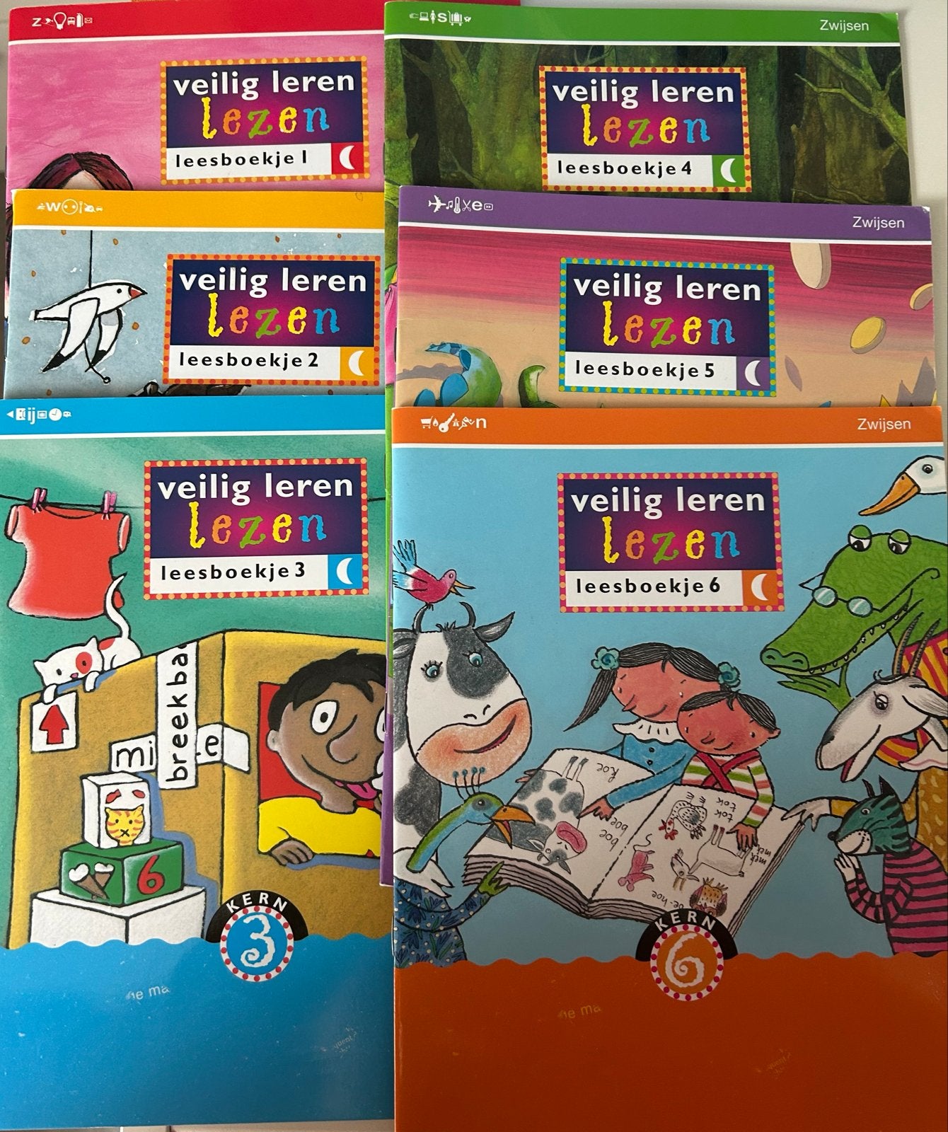 Veilig Leren Lezen leesboekjes kern 1 t/m 12 (nr 7 ontbreekt, Ophalen of Verzenden, Gelezen