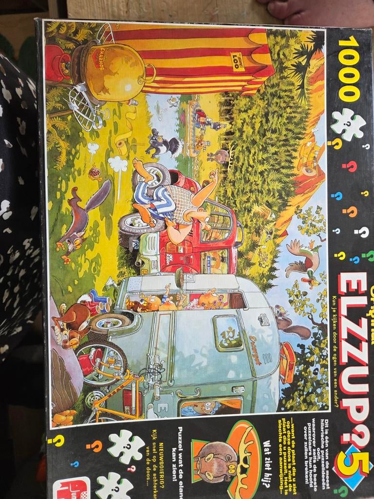 Elzzup? 5 Puzzel 1000 stukjes - Origineel en hilarisch, Ophalen of Verzenden, 500 t/m 1500 stukjes, Gebruikt, Legpuzzel