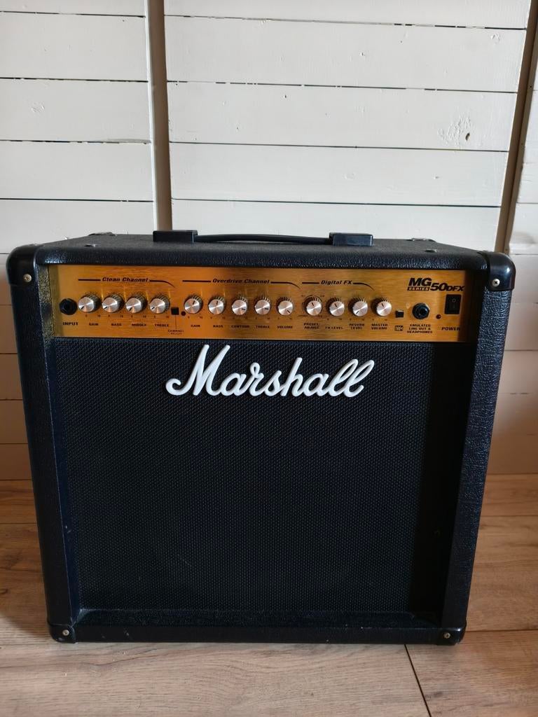Marshall MG50DFX Gitaarversterker - 50 Watt Combo, Muziek en Instrumenten, Versterkers | Bas en Gitaar, Ophalen, Gebruikt, 50 tot 100 watt
