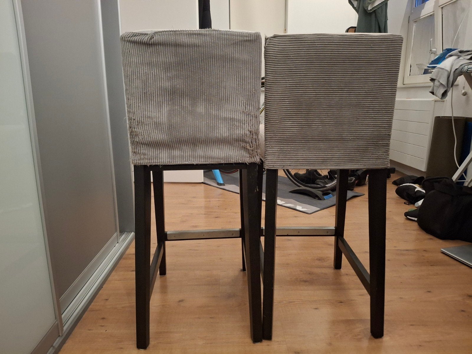 2 barkrukken (Henriksdal) passend bij Stenstrop keukeneiland, 2 krukken, Ophalen, Gebruikt, 60 tot 90 cm