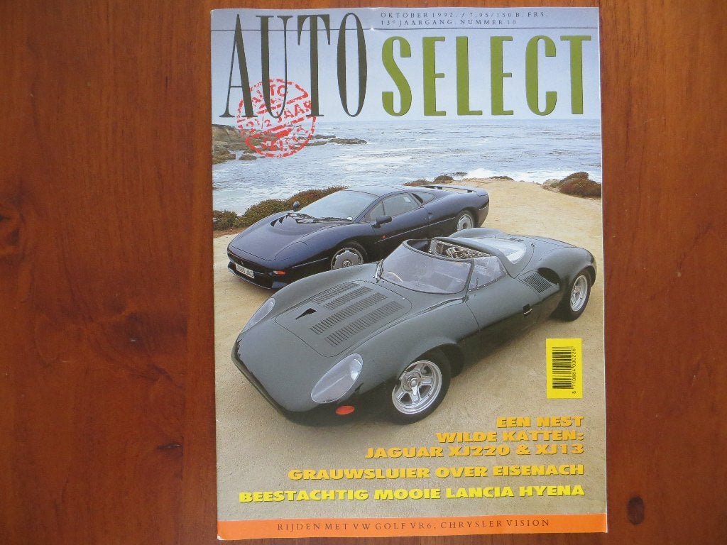 Autoselect 10 1992 Jaguar XJ220, XJ 13, Lancia Hyena, Golf, Ophalen of Verzenden, Nieuw, Volkswagen