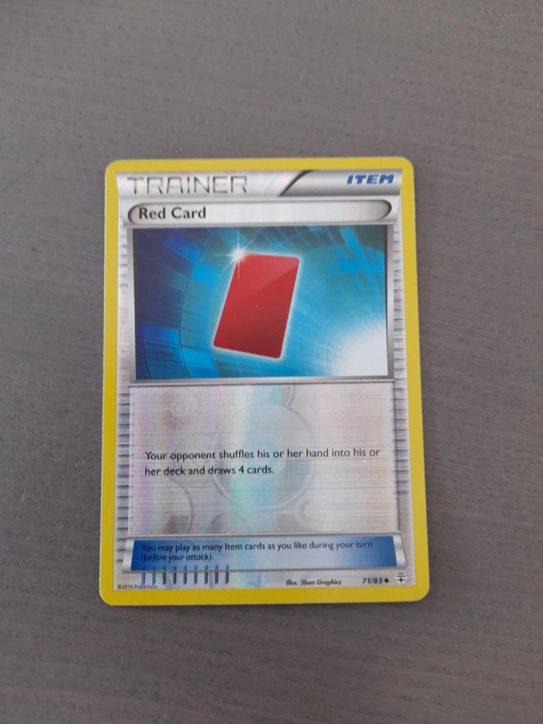 Generations 71/83 red card reverse, Ophalen of Verzenden, Zo goed als nieuw, Losse kaart, Foil