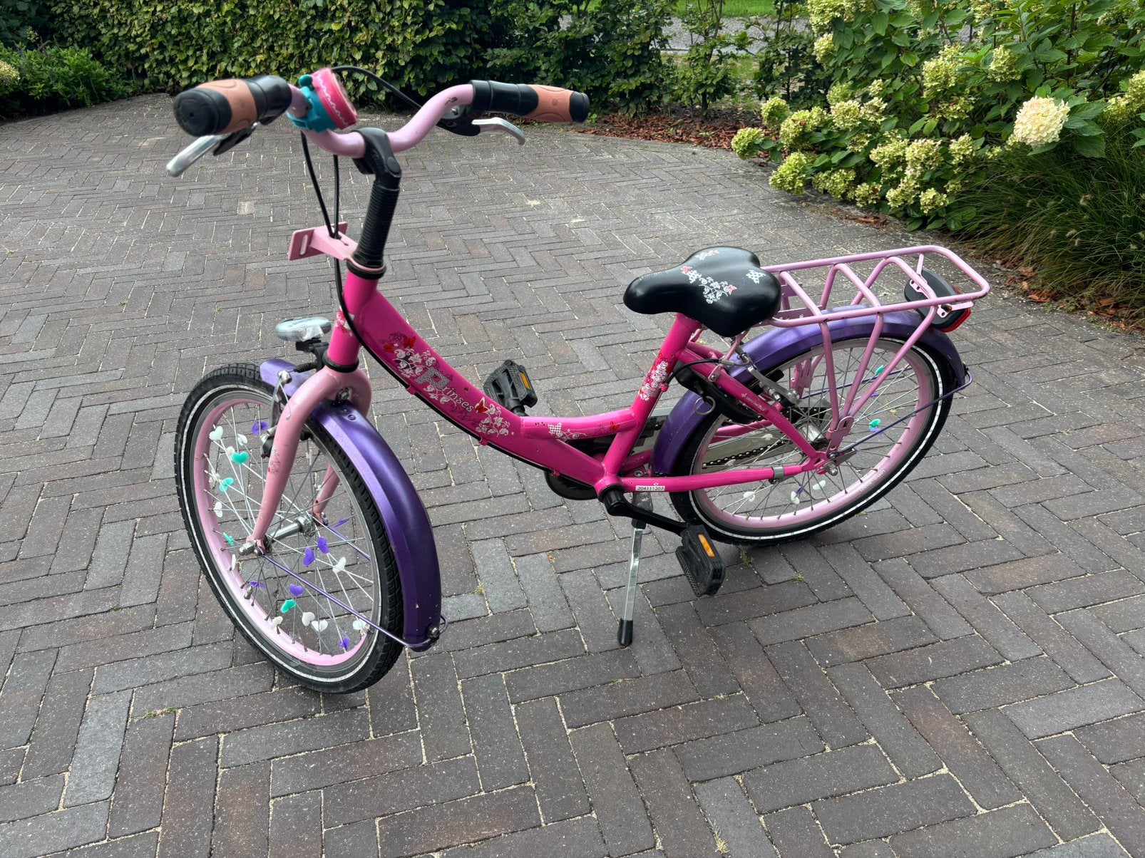 MEISJESFIETS 20 Inch, Fietsen en Brommers, Ophalen, Gebruikt, Terugtraprem, 20 inch