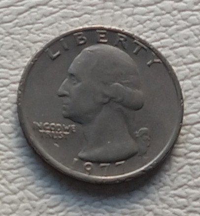 Washington 1977 quarter dollar, circulated,  volgnr 64, Ophalen of Verzenden, Noord-Amerika, Losse munt