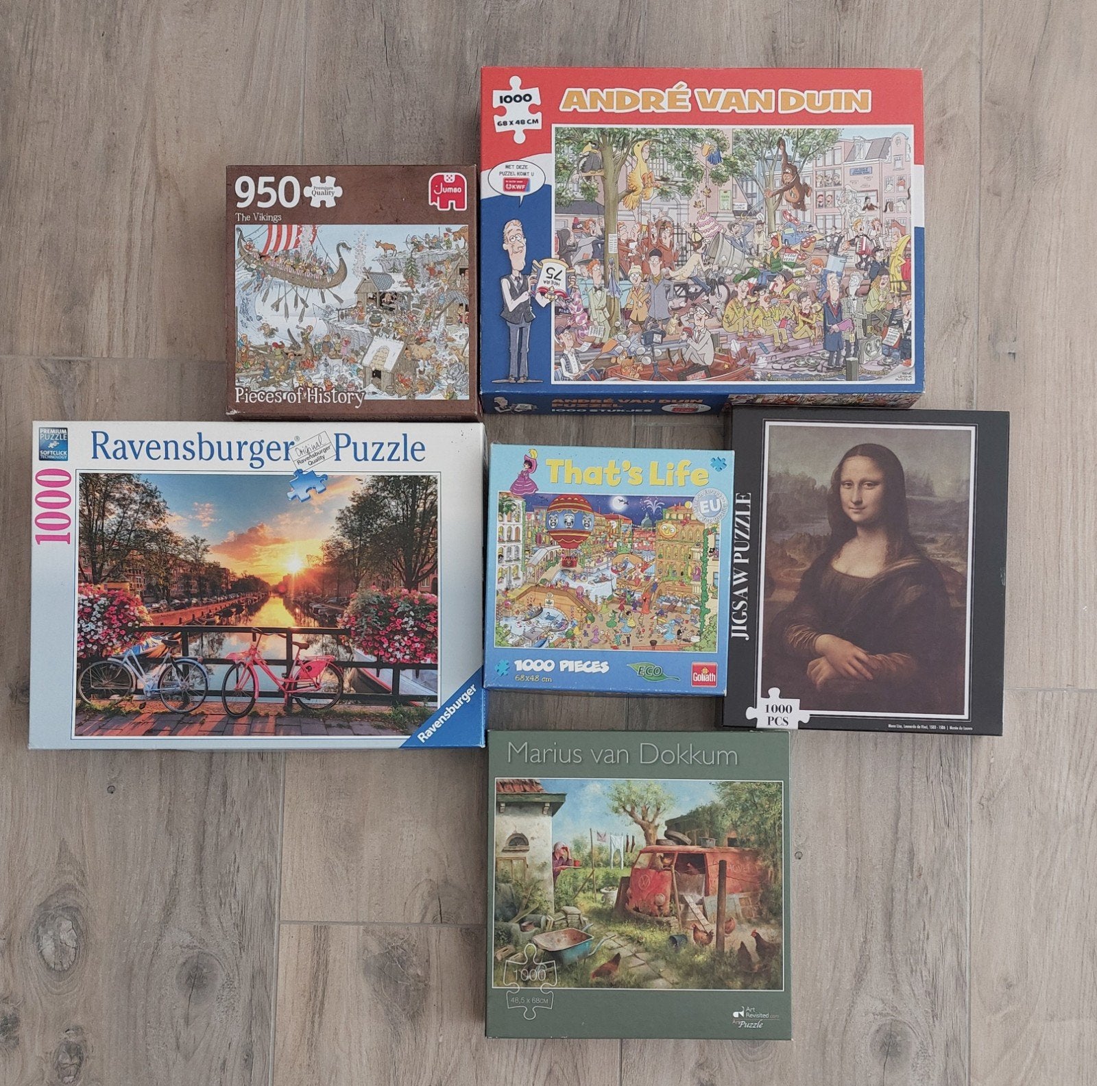 Grote collectie legpuzzels, diverse merken en aantallen, Ophalen of Verzenden, 500 t/m 1500 stukjes, Gebruikt, Legpuzzel