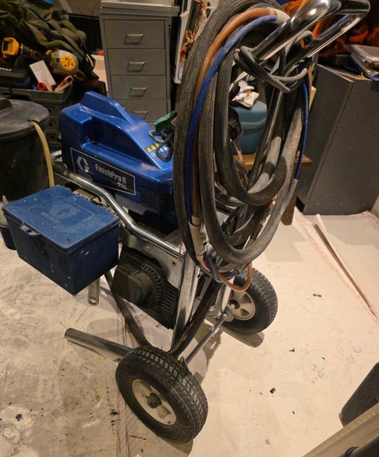 Graco FinishPro II 295 Verfspuit - Professioneel, Ophalen, Zo goed als nieuw, Verfspuit of Verfpomp
