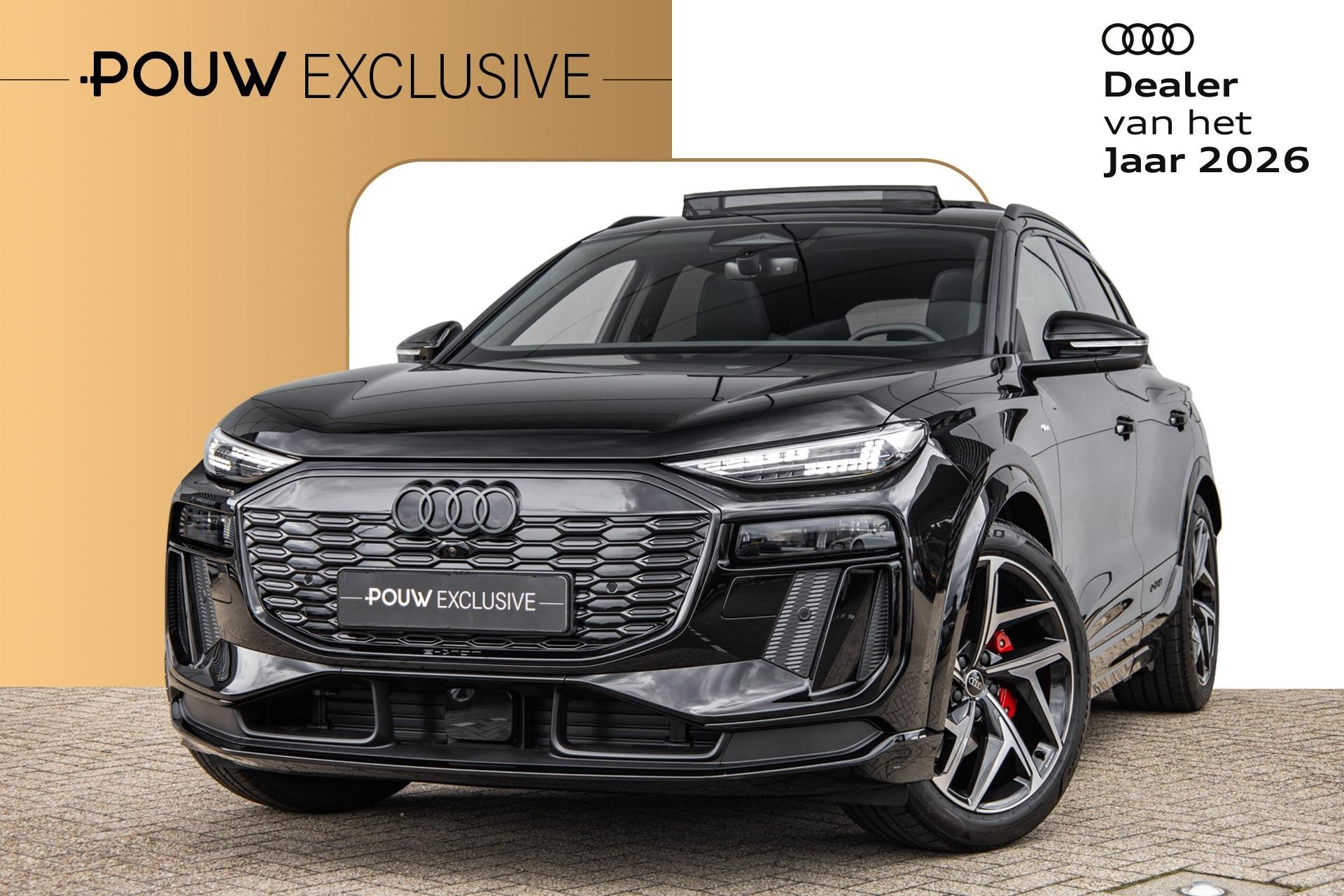 Audi Q6 e-tron S edition 252pk 83 kWh | Techniek Pakket Pro, Automaat, 12 maanden, Achterwielaandrijving, Zwart