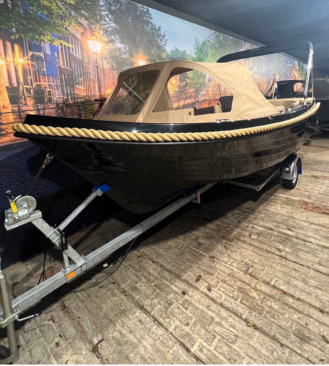 Maassloep 590 honda 20pk occasion bwj 023 luxe opties koopje, Ophalen, Zo goed als nieuw, Maassloep, Elektrische start