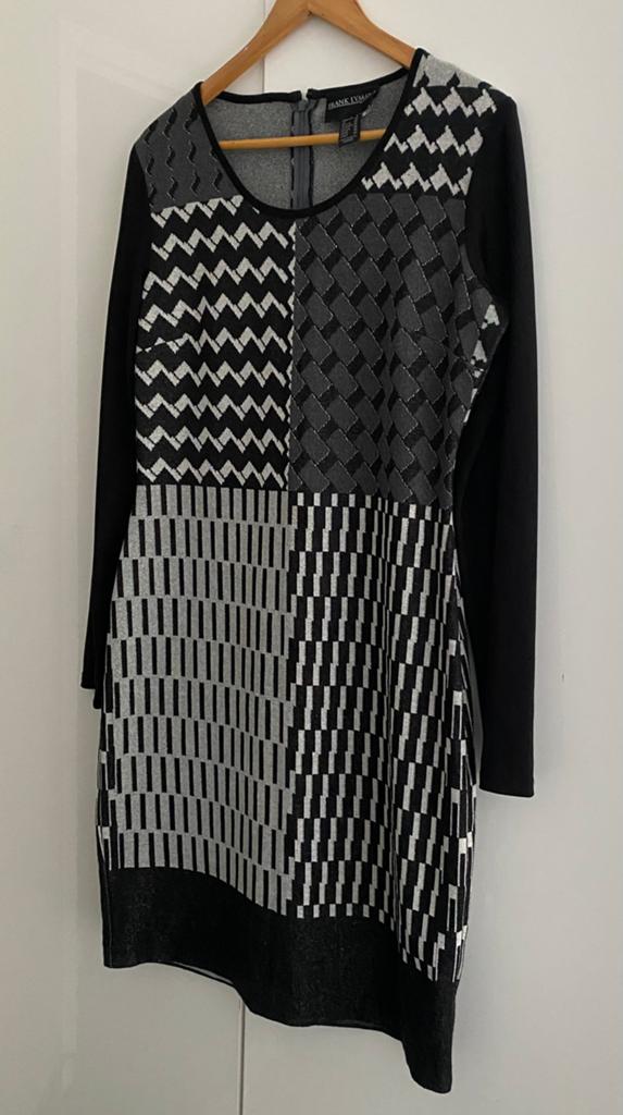 Frank Lyman jurk, Kleding | Dames, Zwart, Ophalen of Verzenden, Zo goed als nieuw, Knielengte