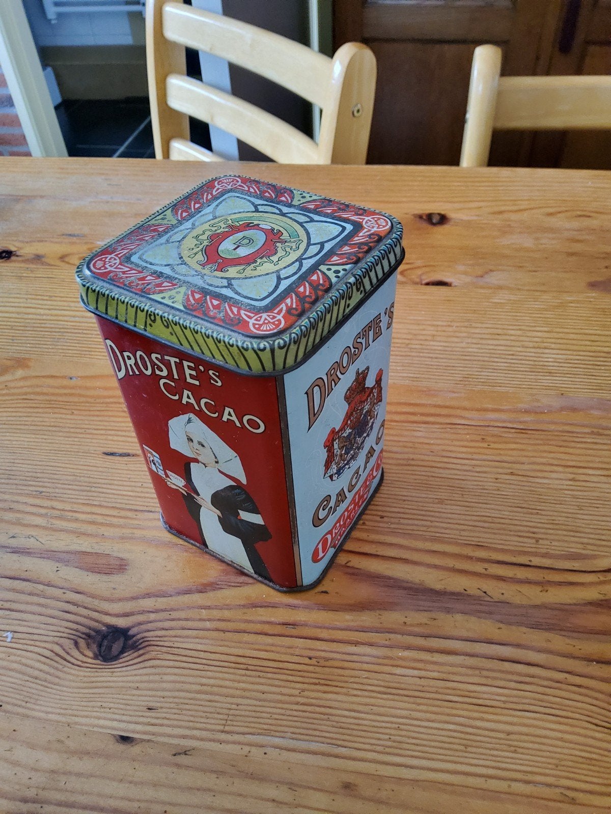 Vintage Droste's Cacao Blik - Decoratief Verzamelobject, Ophalen of Verzenden