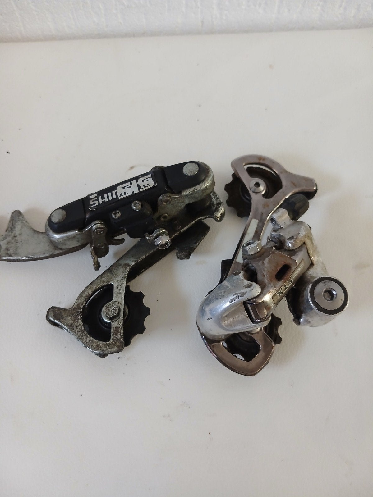 Shimano SIS Derailleurs - Vintage Fiets Derailleurs, Gebruikt, Staal, Ophalen of Verzenden, Derailleur of Ketting