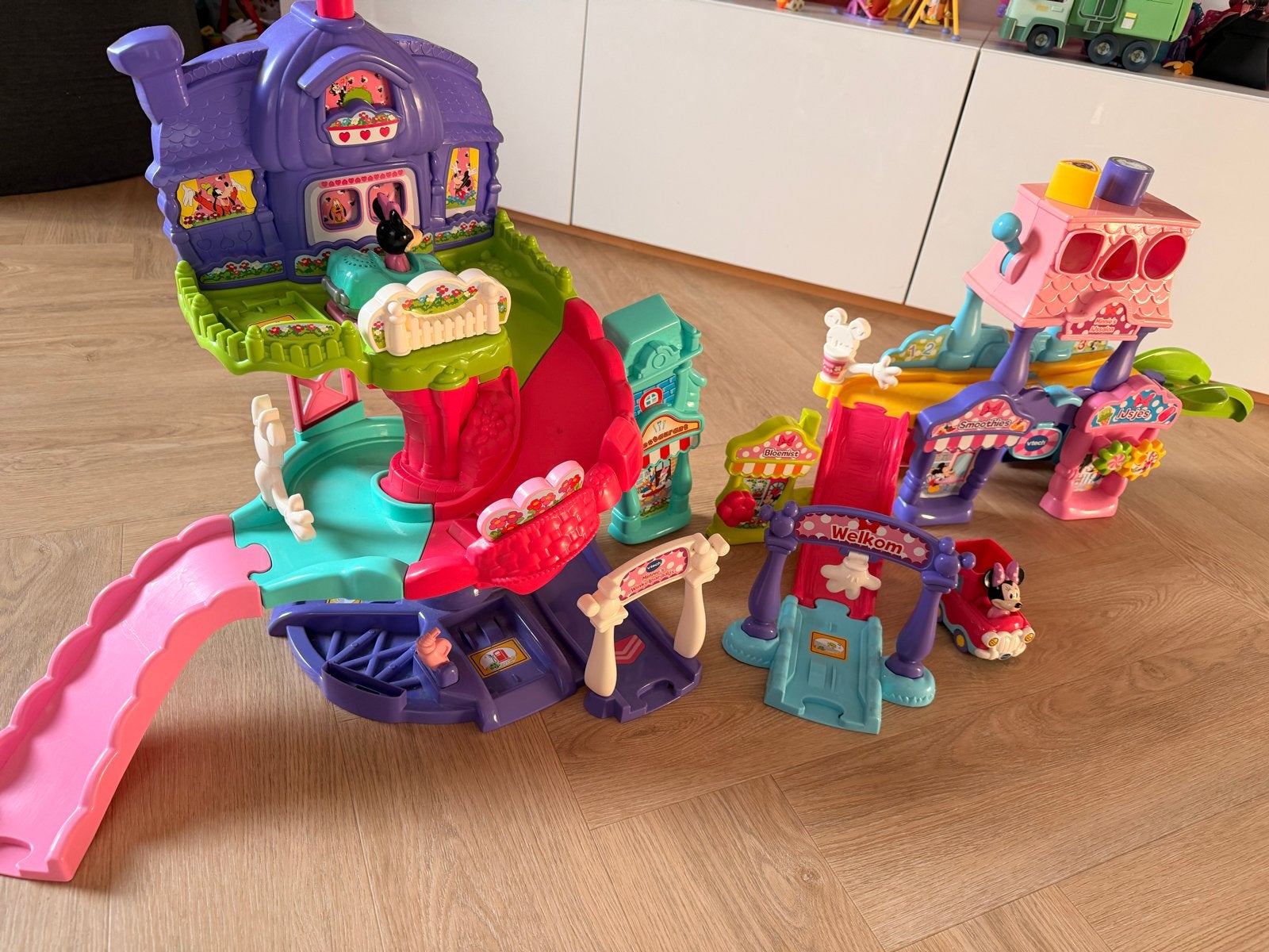 VTech Minnie Mouse Speelhuis en Winkelparadijs Set, Kinderen en Baby's, Speelgoed | Overig, Ophalen of Verzenden, Gebruikt, Meisje