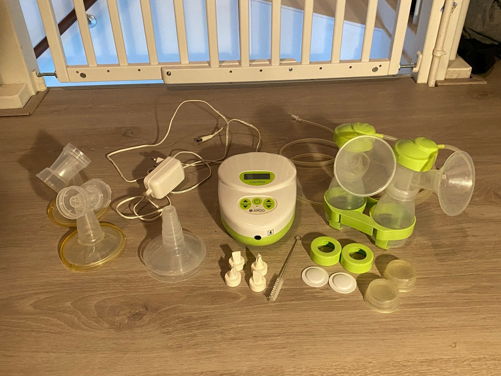 Ardo Calypso dubbele borstkolf met accessoires, Ophalen, Gebruikt