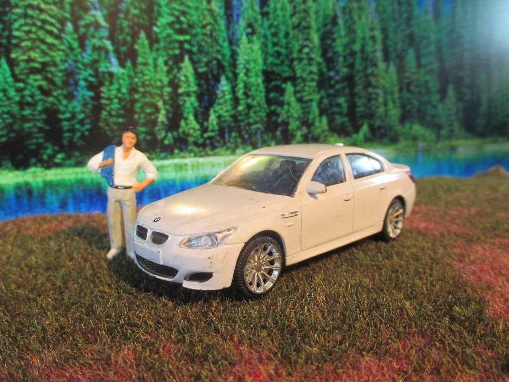 1/43 BMW M5 - Rastar wit, Ophalen of Verzenden, Gebruikt, Auto, Overige merken