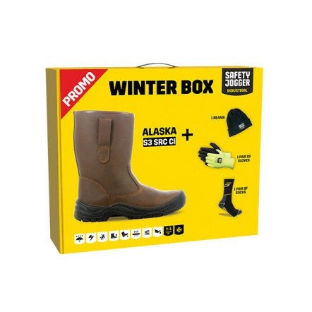 Safety joggers alaska s3 gevoerde werklaars winterbox, B, Nieuw, Ophalen of Verzenden, A