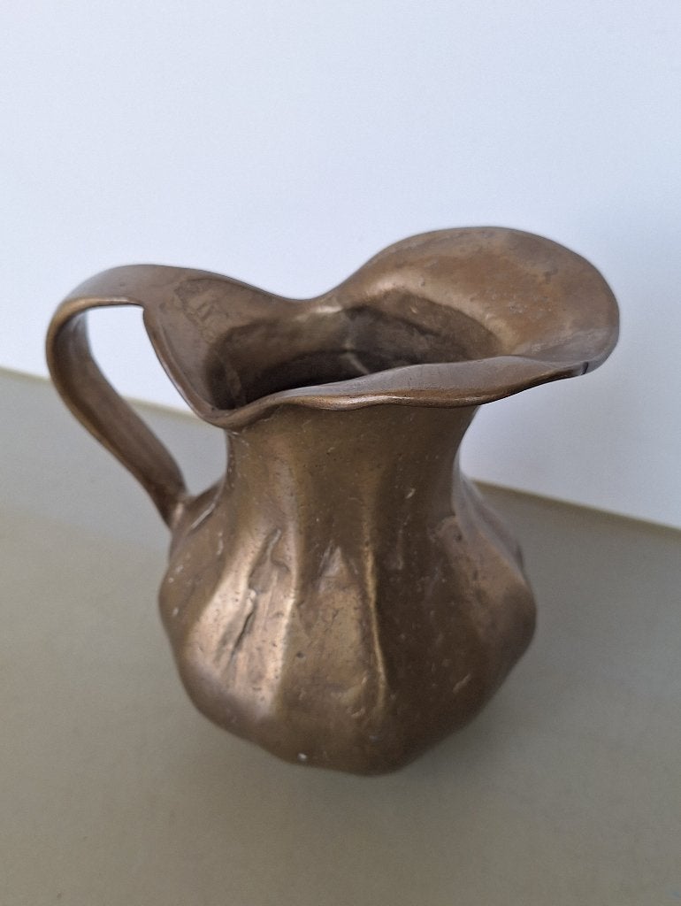 vintage antieke bronzen wijn-kan decanter 20cm 2,87kg, Antiek en Kunst, Ophalen of Verzenden