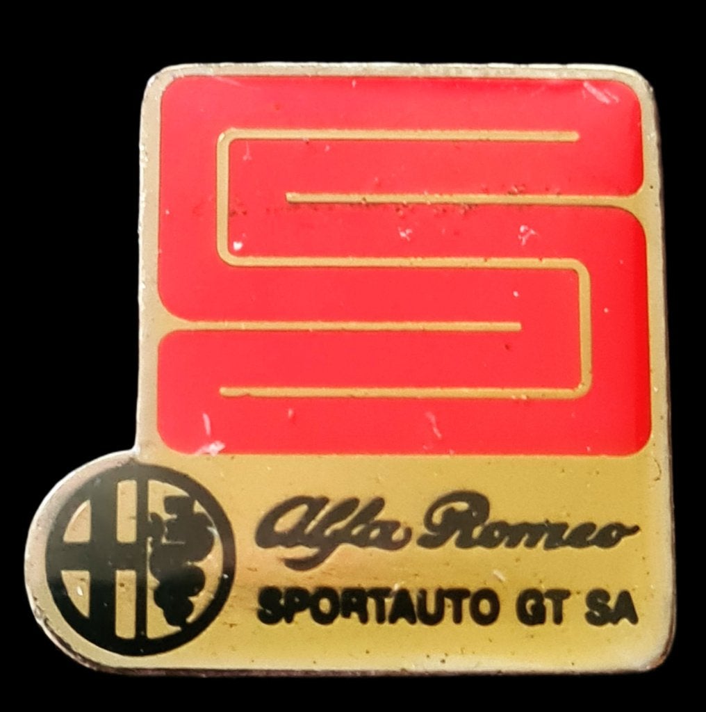 Alfa Romeo- Sportauto GT SA pin, Verzenden, Nieuw, Transport, Speldje of Pin