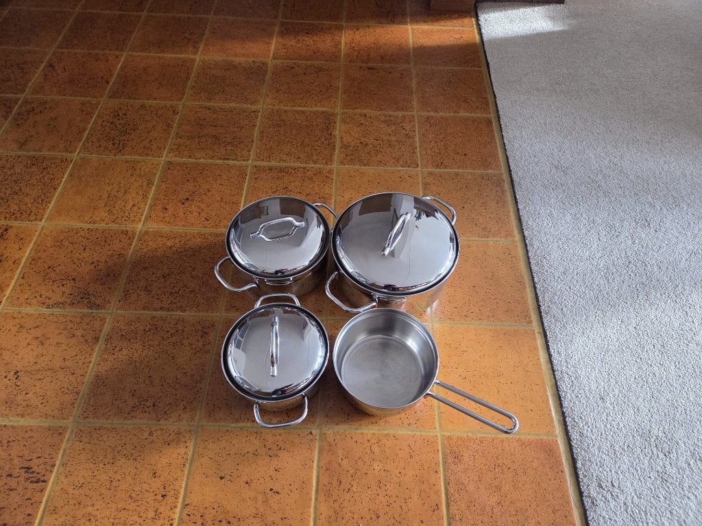BK pannenset 3-delig, BK, Pannenset, Ophalen of Verzenden, Zo goed als nieuw