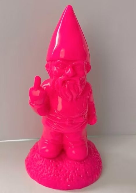 Kabouter middelvinger(rose), Verzamelen, Beelden en Beeldjes, Ophalen of Verzenden, Nieuw, Overige typen