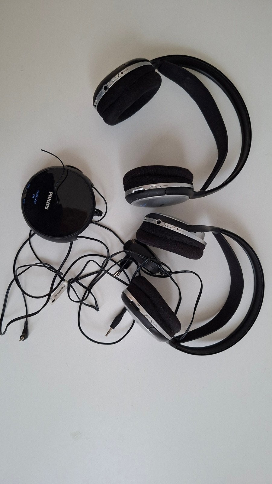 Philips draadloze 2x koptelefoon - beide hetzelfde luisteren