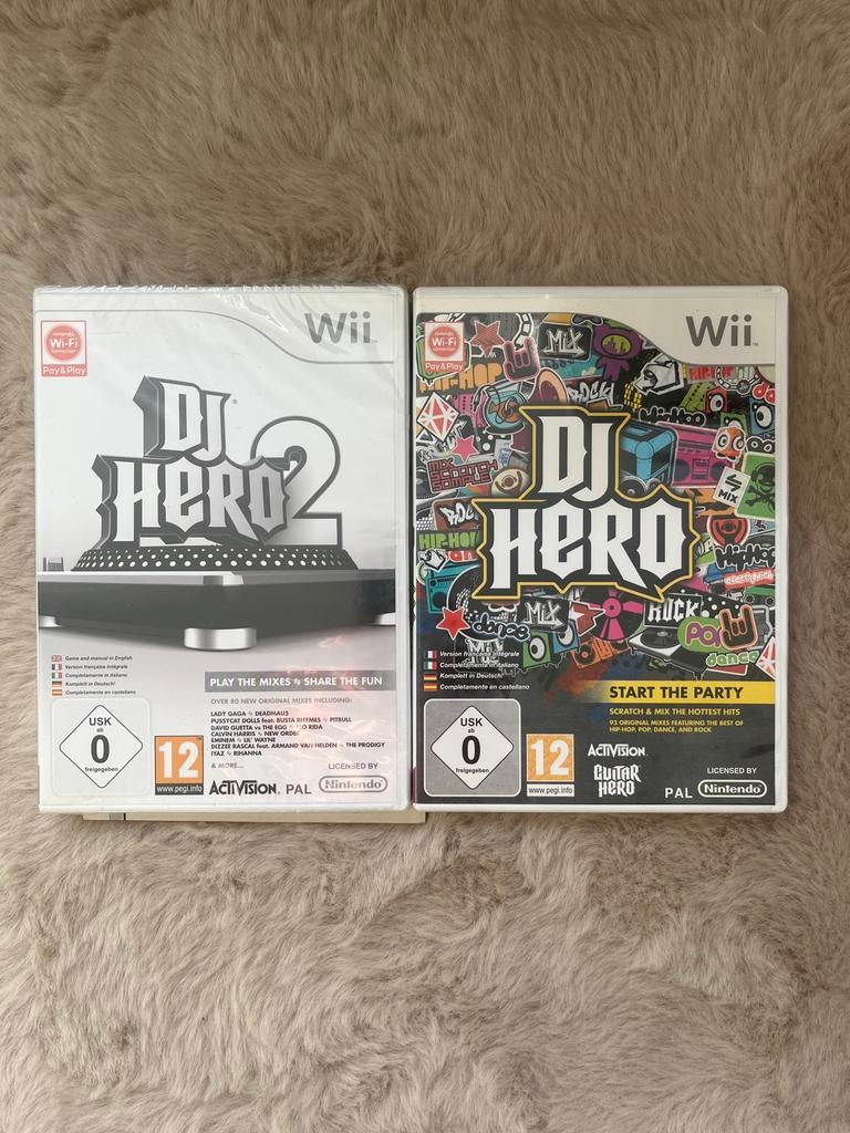 DJ Hero 1 & 2 Wii Games - Dans en Muziek, Muziek, 2 spelers, Eén computer, Ophalen of Verzenden