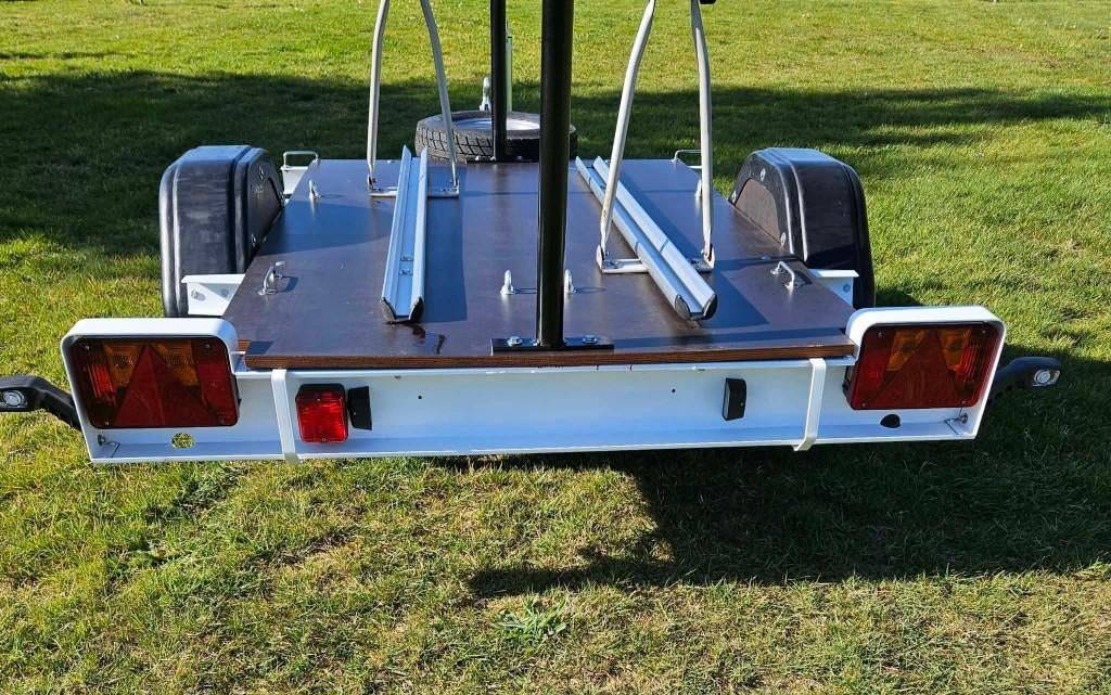 fietsaanhangwagen, Ophalen, Gebruikt