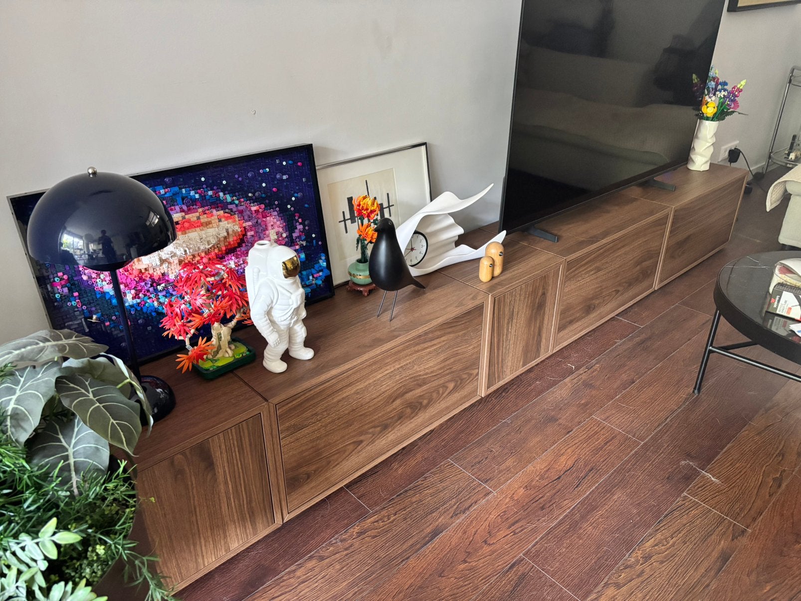 IKEA Eket tv meubel / kast, walnoot, Ophalen, 50 tot 100 cm, Zo goed als nieuw, Minder dan 100 cm