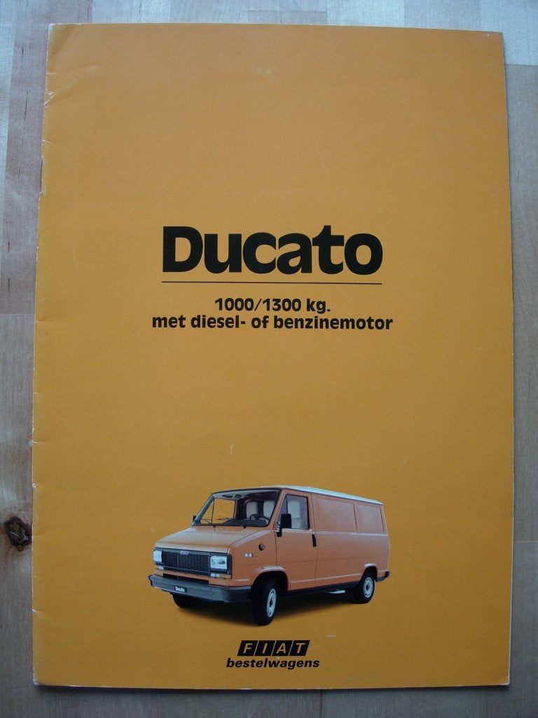 Fiat Ducato Brochure 1982, Boeken, Ophalen of Verzenden, Zo goed als nieuw, Overige merken, Fiat