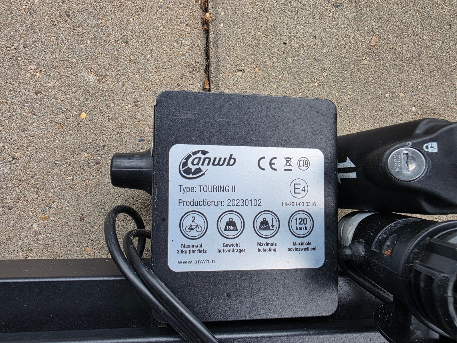 ANWB Touring II fietsendrager voor 2 elektrische fietsen, Ophalen, Gebruikt, 2 fietsen, Trekhaakdrager