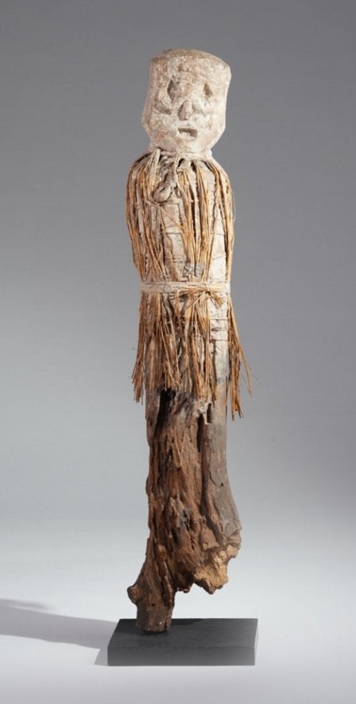 260268 Groot oud Afrikaans Fon Fetisch Bocio Statue on stand, Ophalen of Verzenden