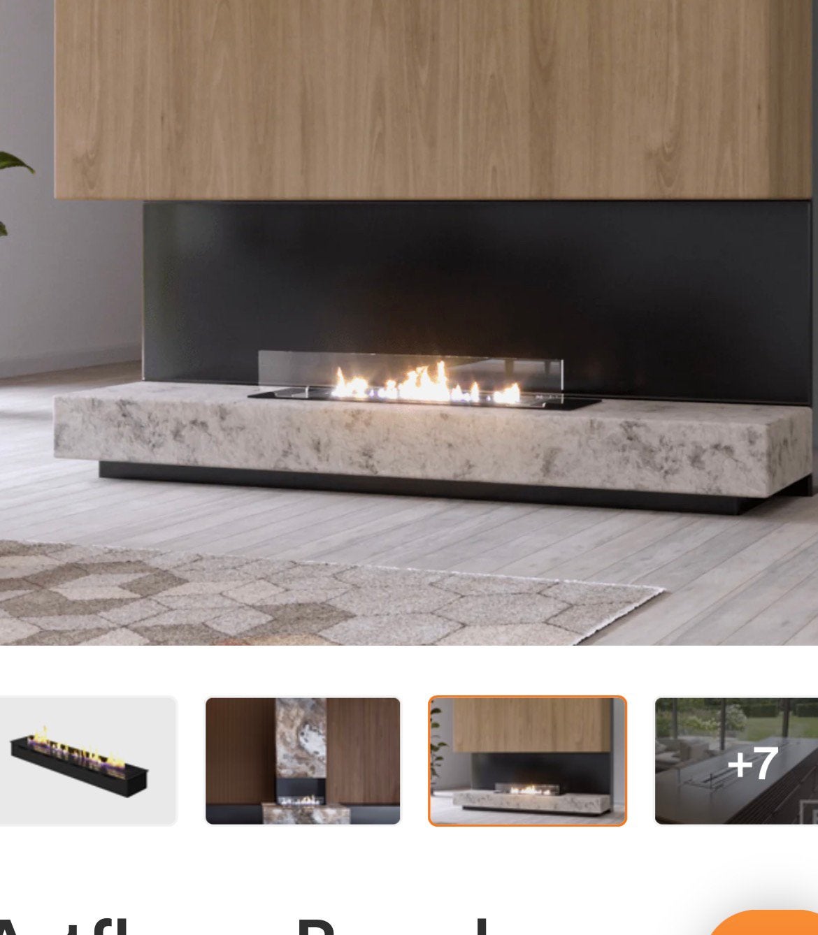 Te Koop: Artflame Bio-Ethanol Brander 70 cm, Ophalen of Verzenden, Zo goed als nieuw, Overige soorten