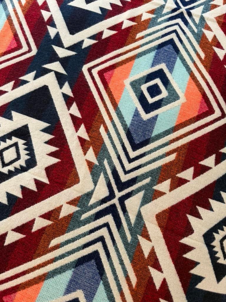 Groot nieuw Alpaca kleed (blauw-oranje-rood)., Huis en Inrichting, Woonaccessoires | Plaids en Woondekens, Ophalen of Verzenden