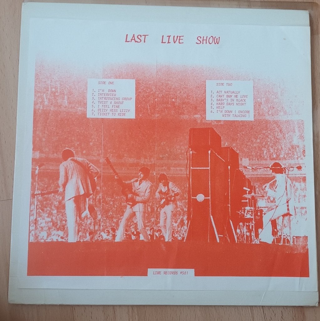 Bootleg: Beatles - Last Live Show, Ophalen of Verzenden, Zo goed als nieuw