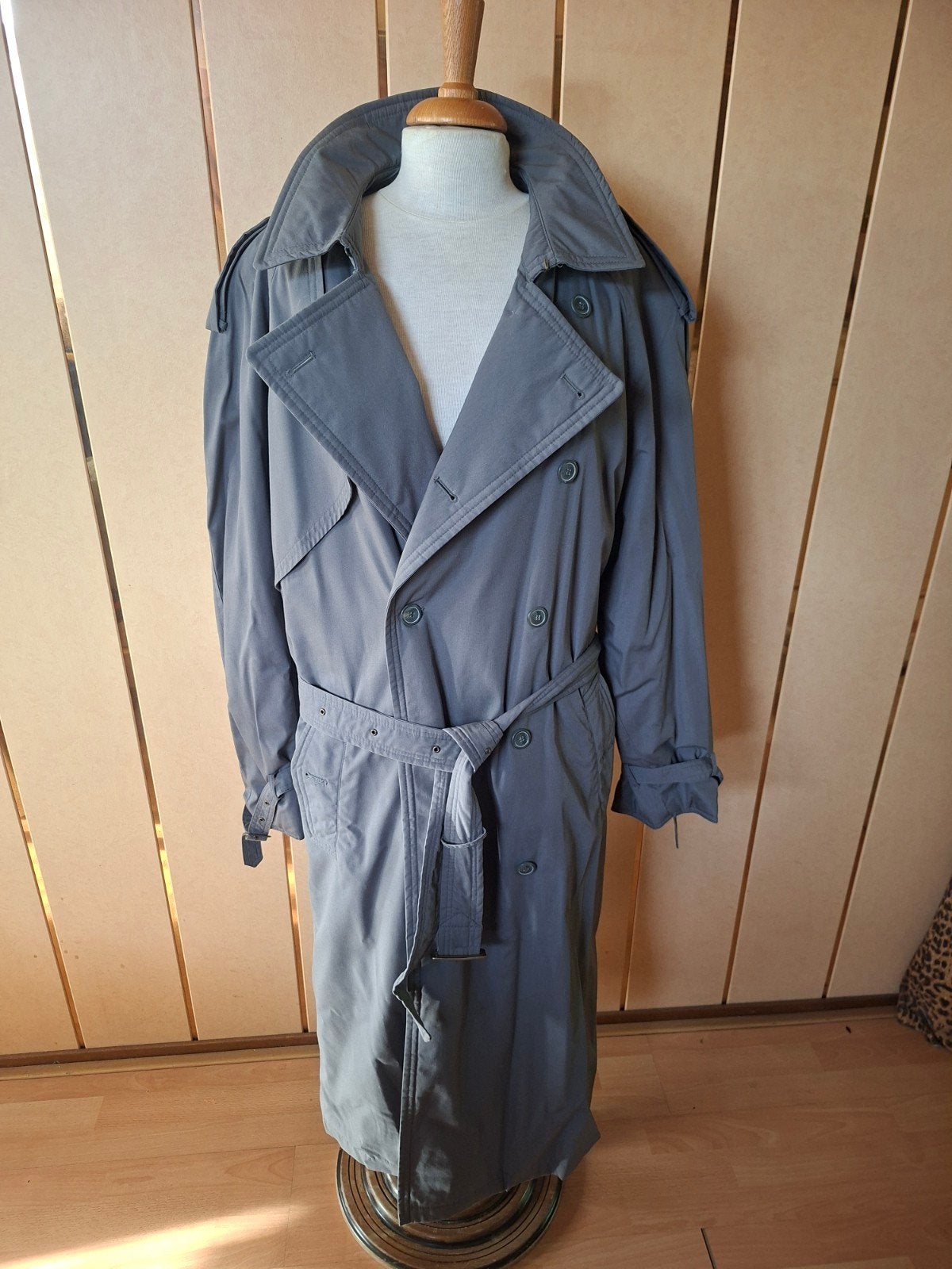 Lange grijze regen/winterjas - Maat XXL, Kleding | Dames, Ophalen of Verzenden, Maat 46/48 (XL) of groter, Grijs